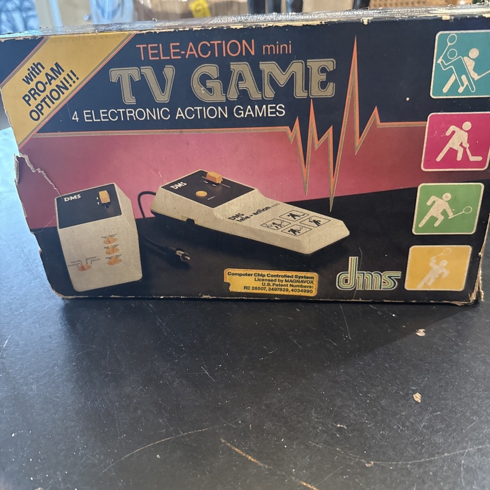 DMS TELE-Action Mini TV Game 1983 electronic action games Untested
